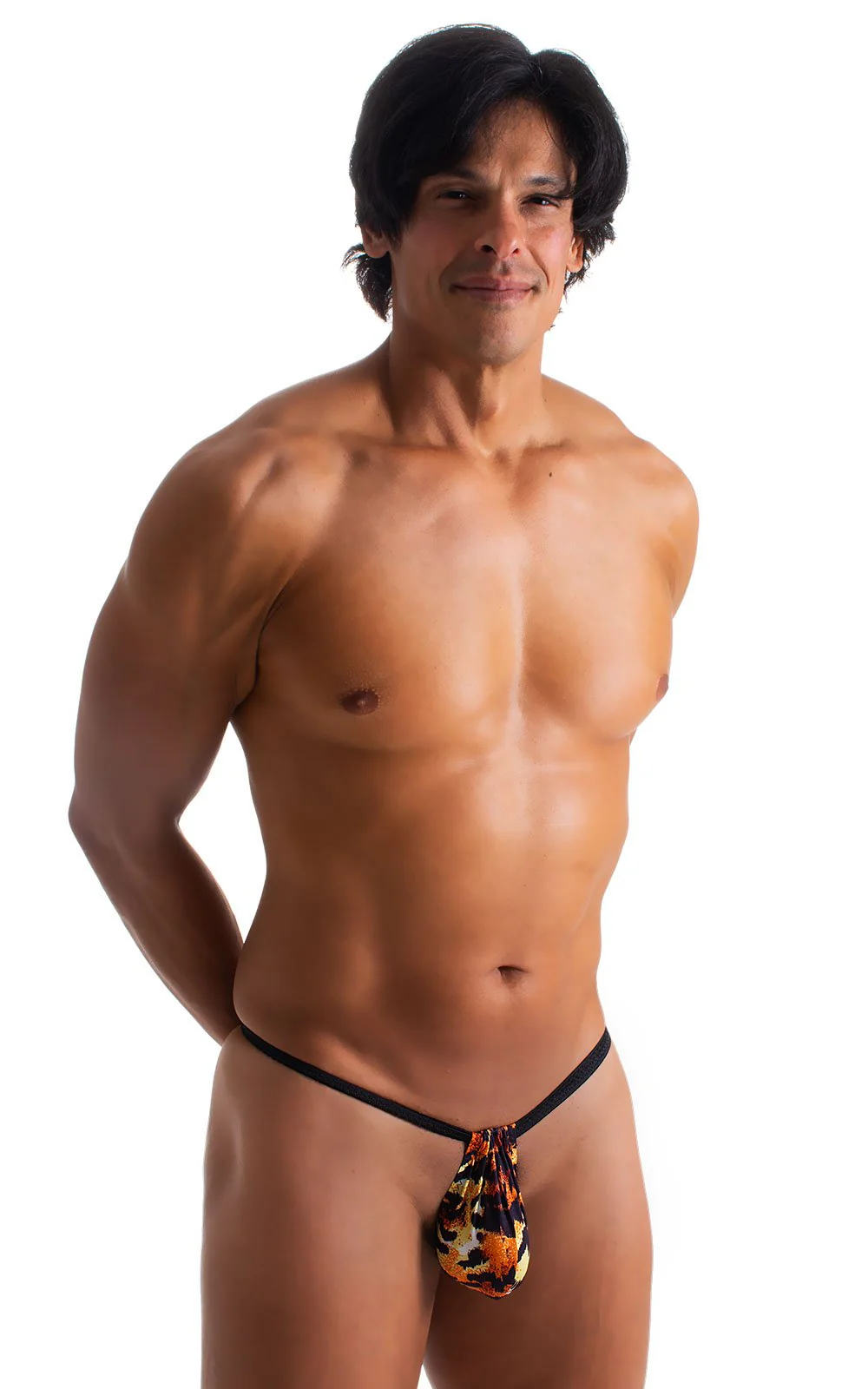 M90 - Mens 4 way Adjustable Micro Bikini Tanga - Prints - Image 15
