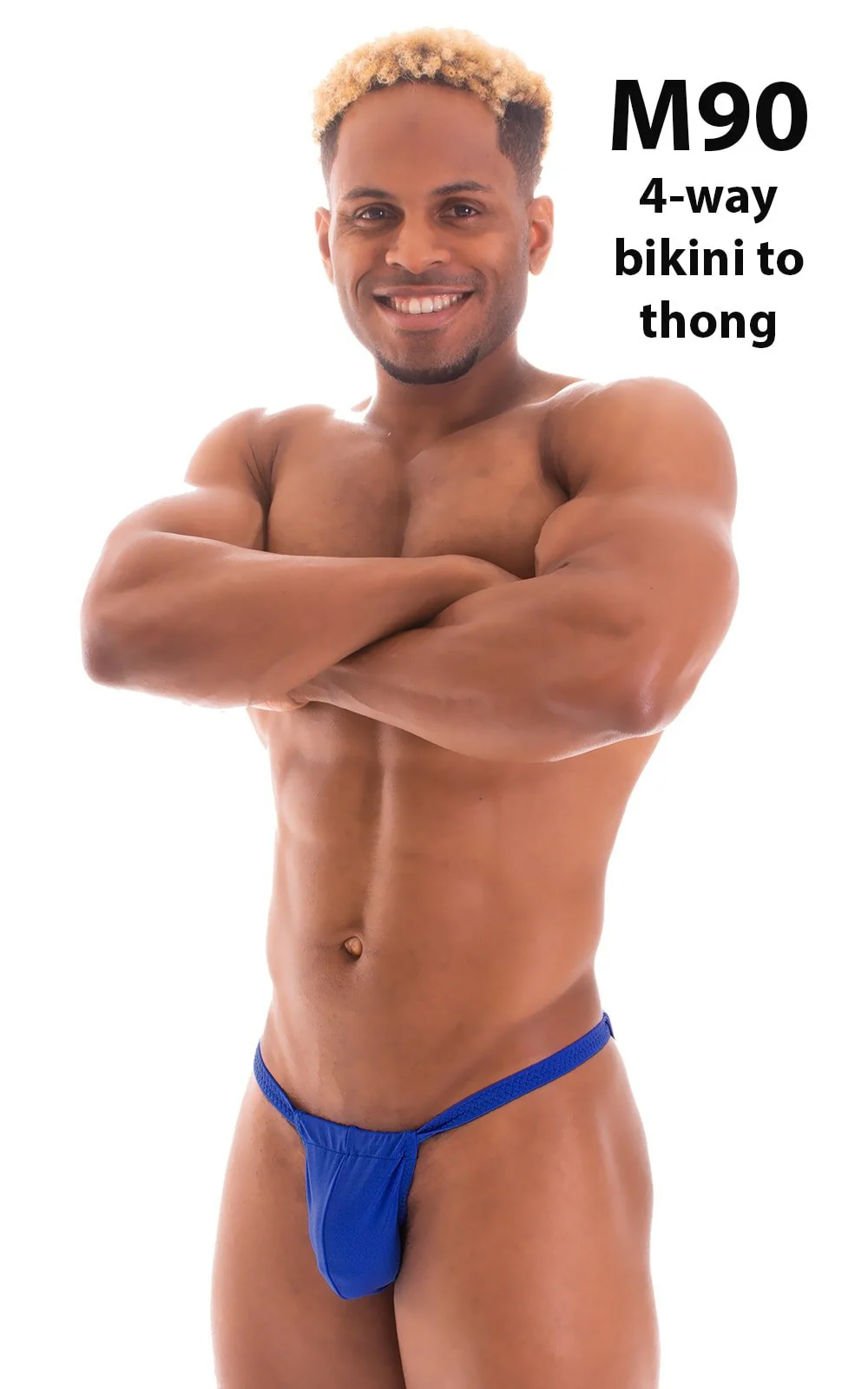 M90 - Mens 4 way Adjustable Micro Bikini Tanga - Solids - Image 34