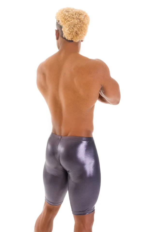 M50 - Mens Bike Length Shorts - Wet Look - Image 12