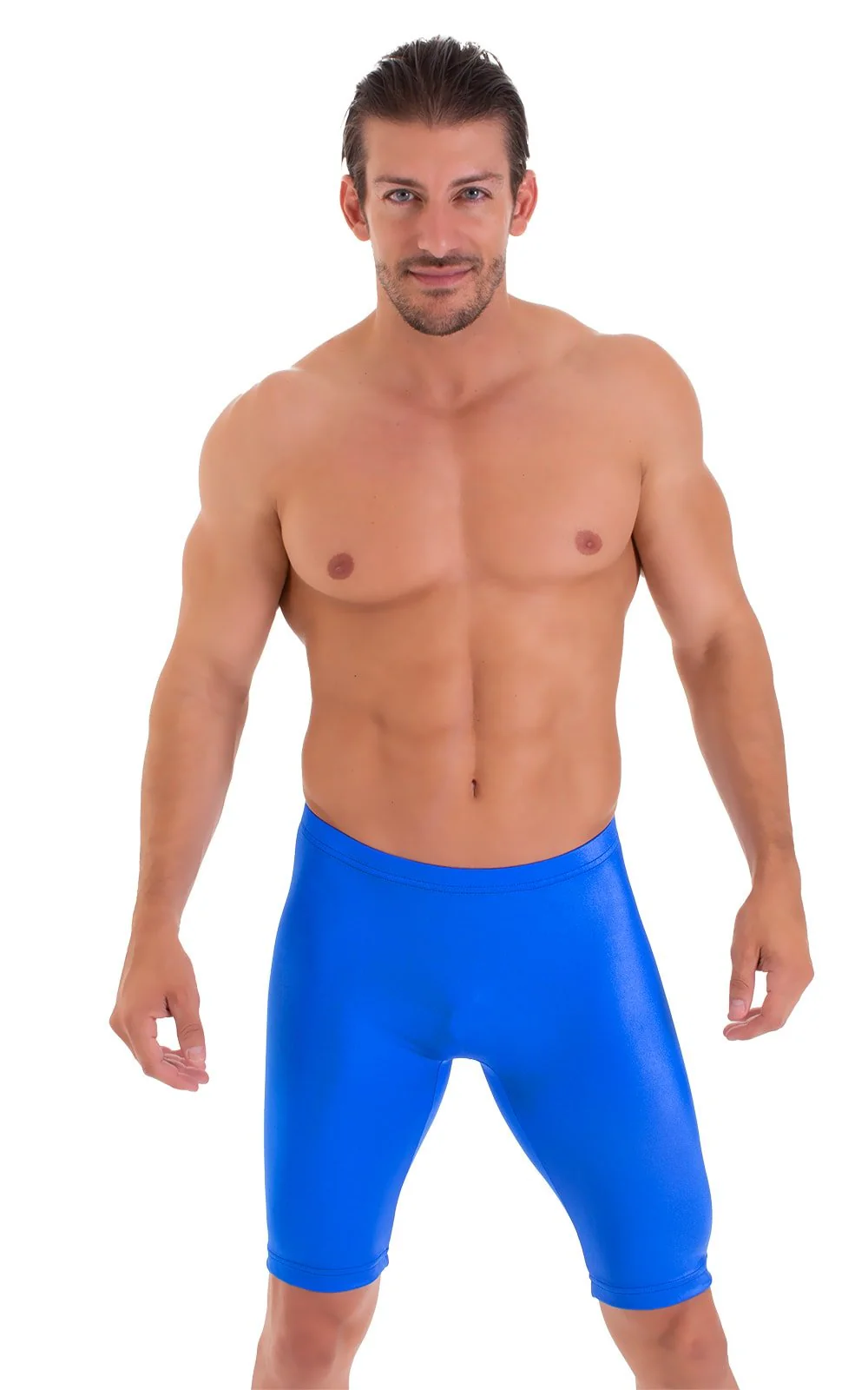 M50 - Mens Bike Length Shorts - Wet Look - Image 4