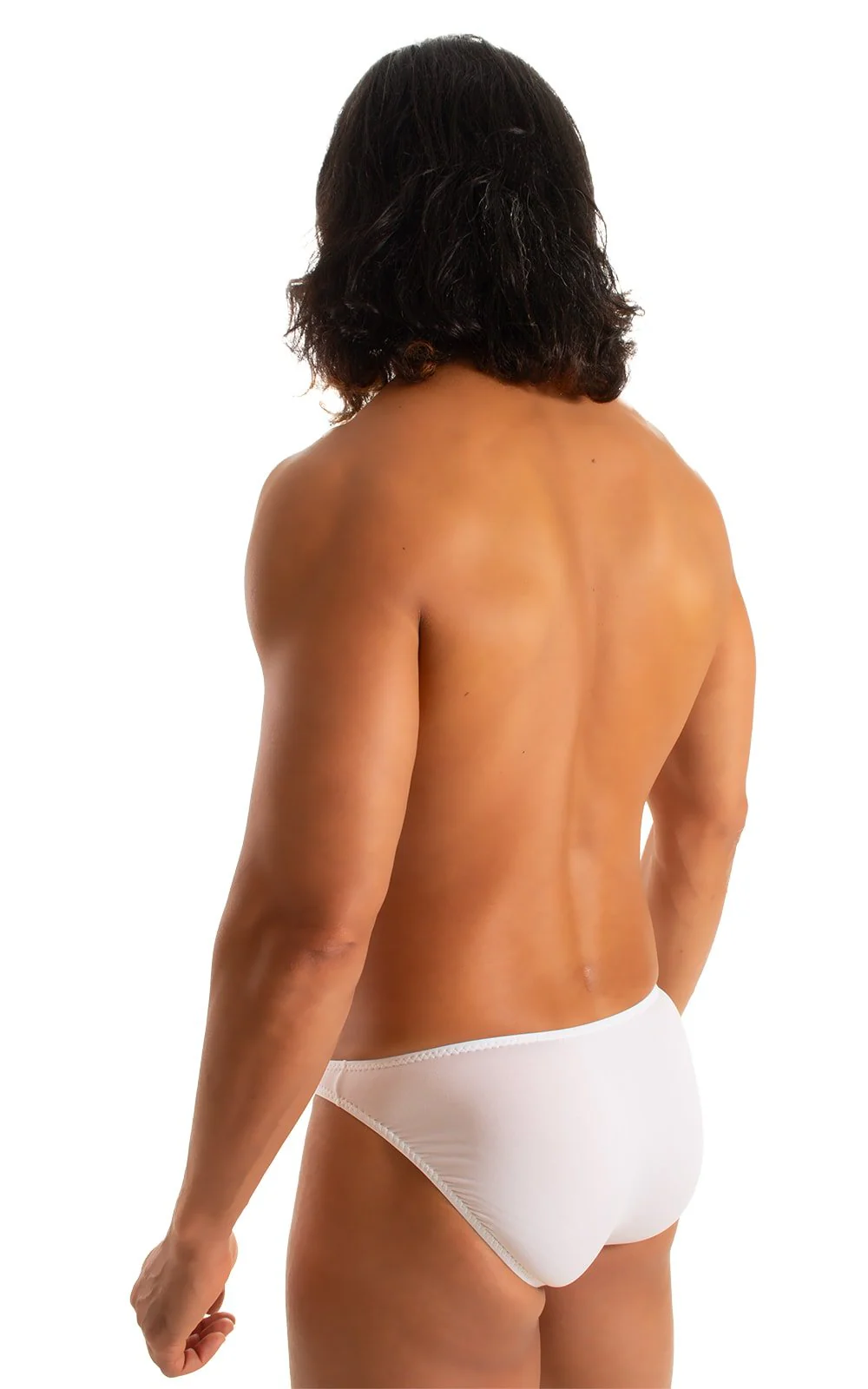 M16 - Mens Bikini Briefs - Solid Sheer Semi Sheer - Image 2