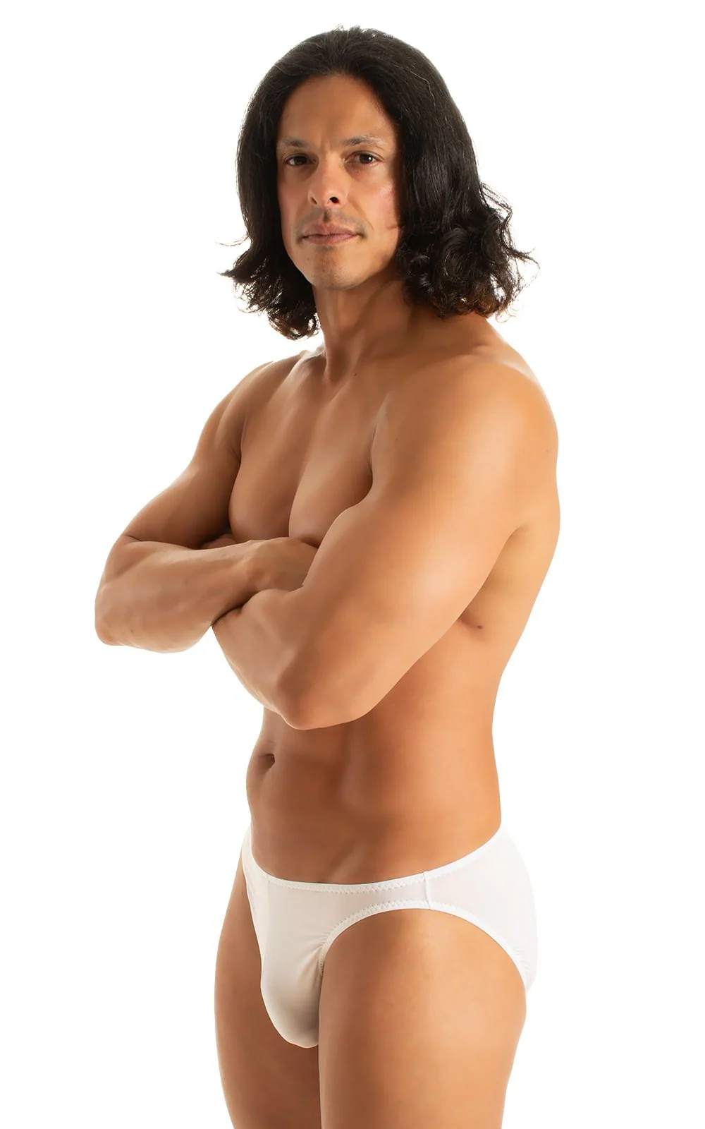 M16 - Mens Bikini Briefs - Solid Sheer Semi Sheer - Image 7