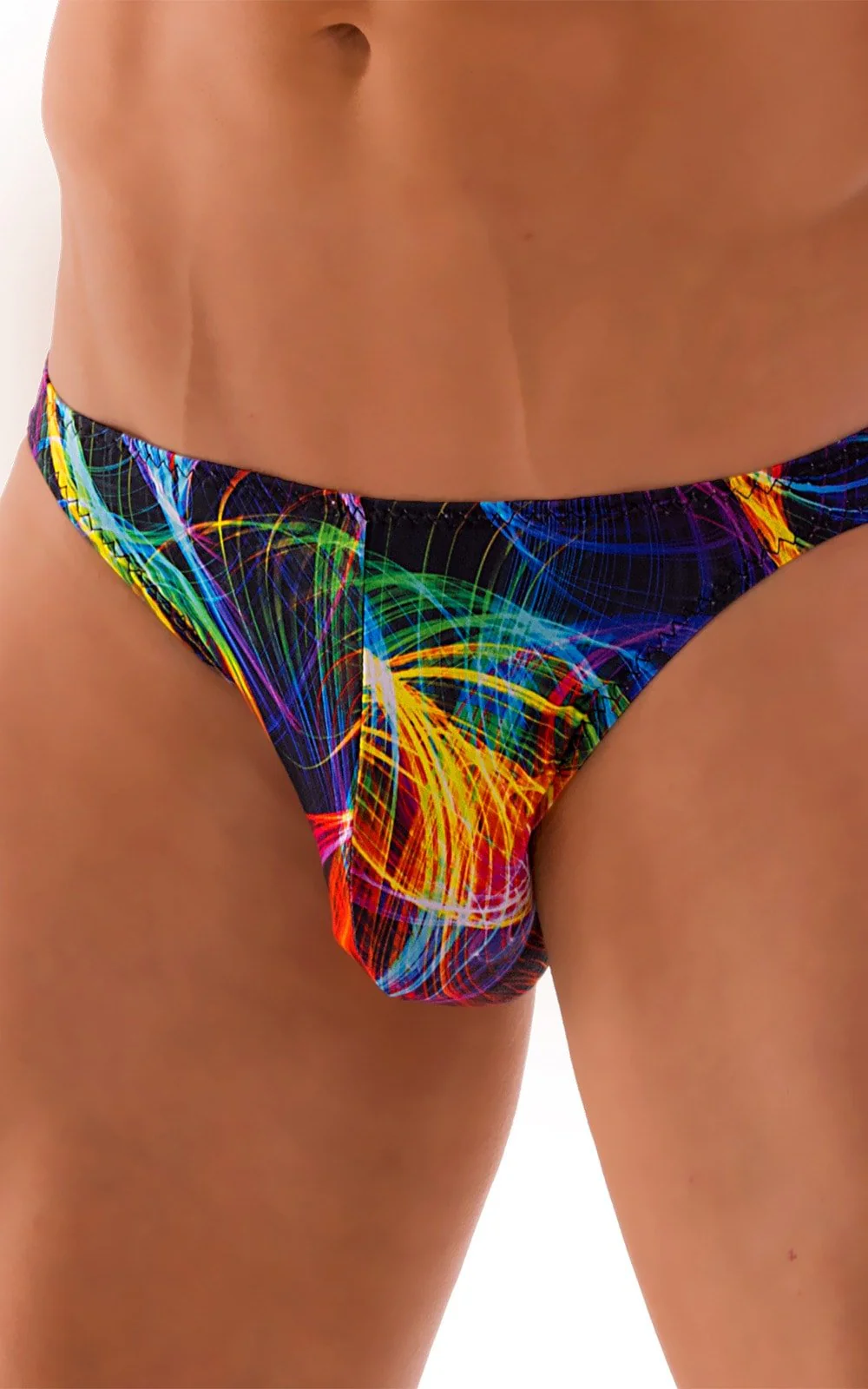 M16 - Mens Bikini Briefs - Tan Through - Image 22