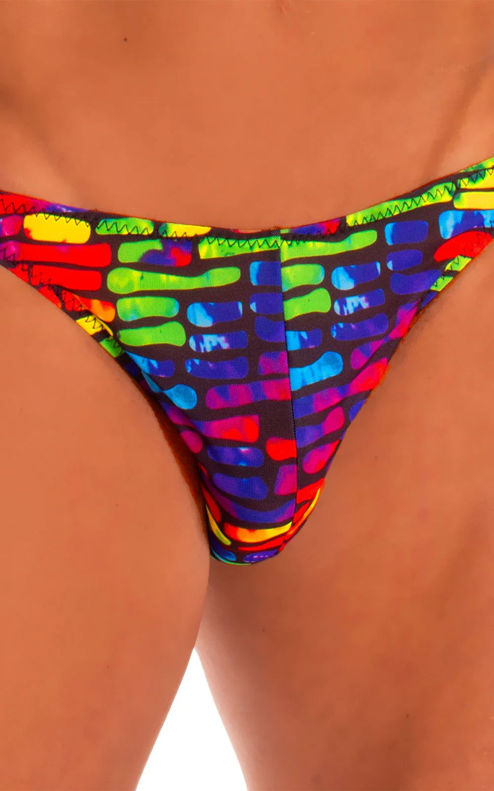 M16 - Mens Bikini Briefs - Tan Through - Image 3