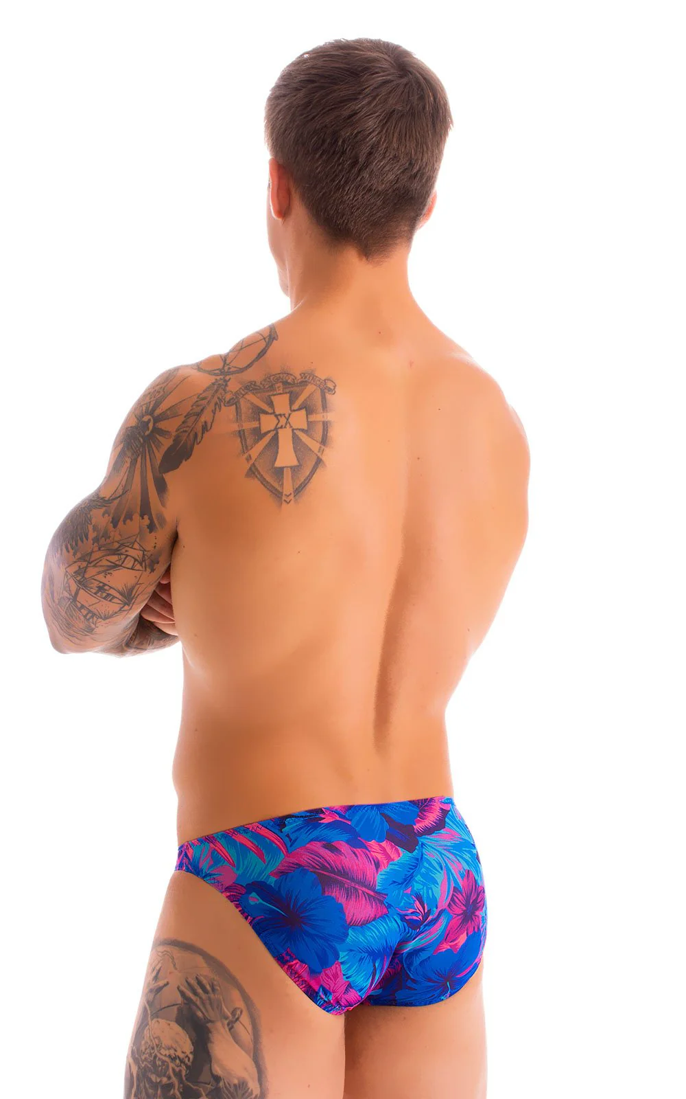 M16 - Mens Bikini Briefs - Tan Through - Image 30