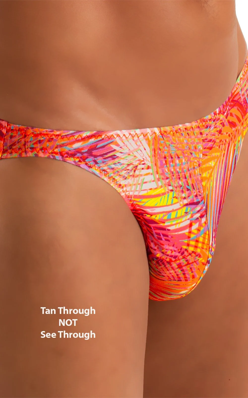 M16 - Mens Bikini Briefs - Tan Through - Image 33