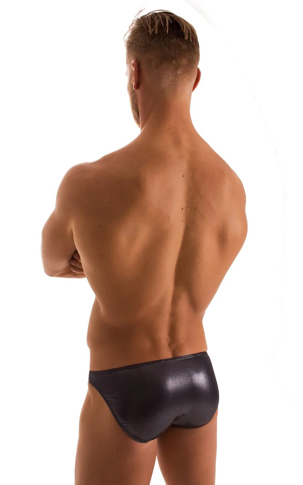 M16 - Mens Bikini Briefs - Wet Look - Image 4