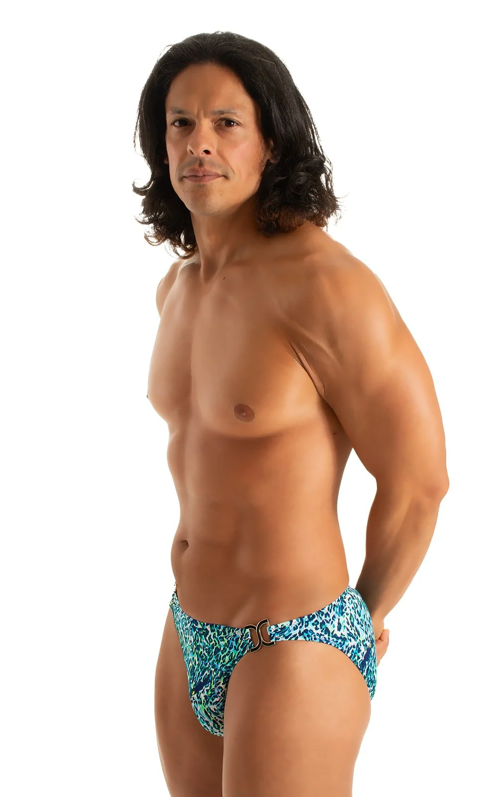 M16DSU - Mens Bikini Briefs with Ornaments - Prints - Image 4