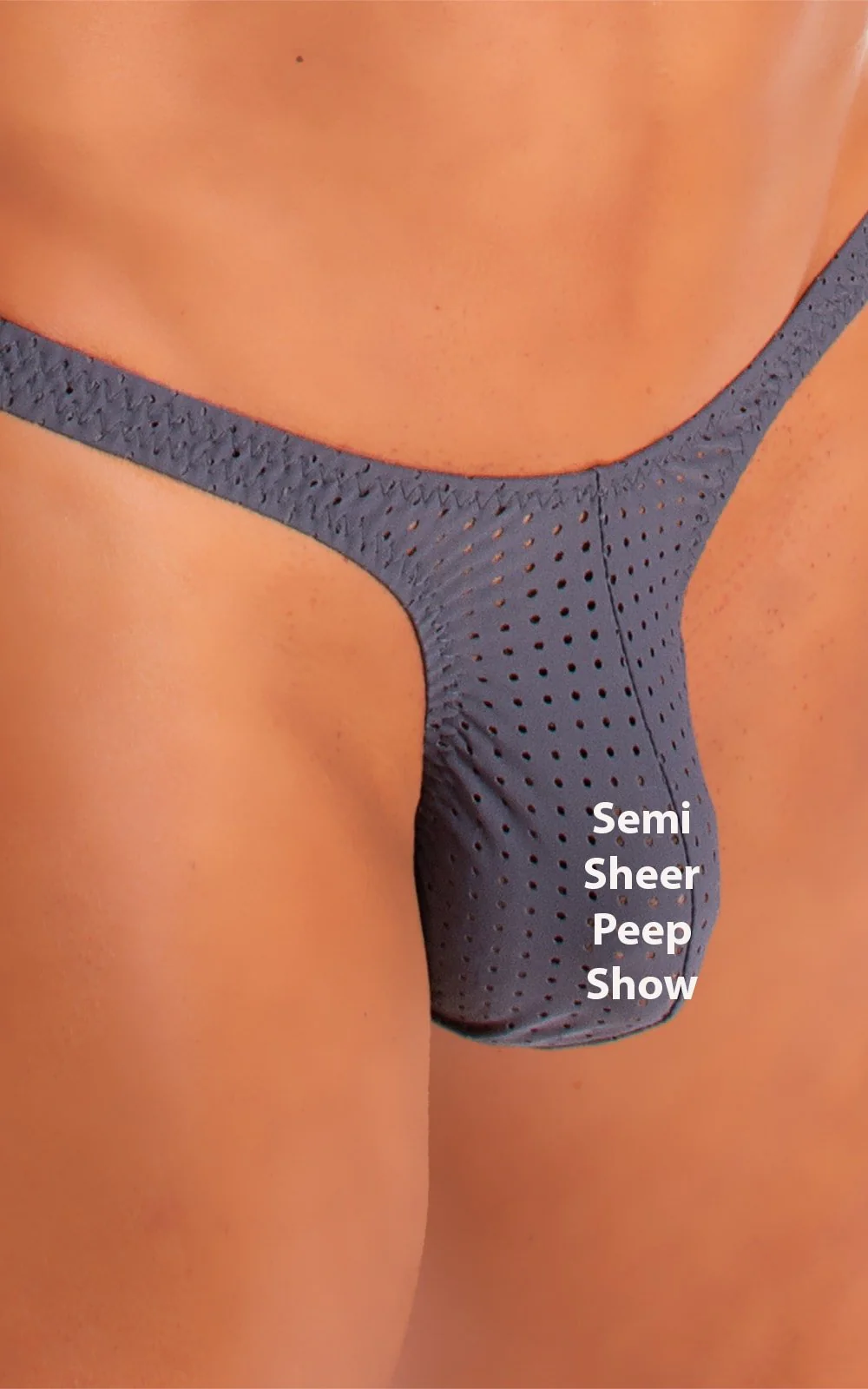 M44 - Mens Bravura Pouch Thong - Mesh - Image 25