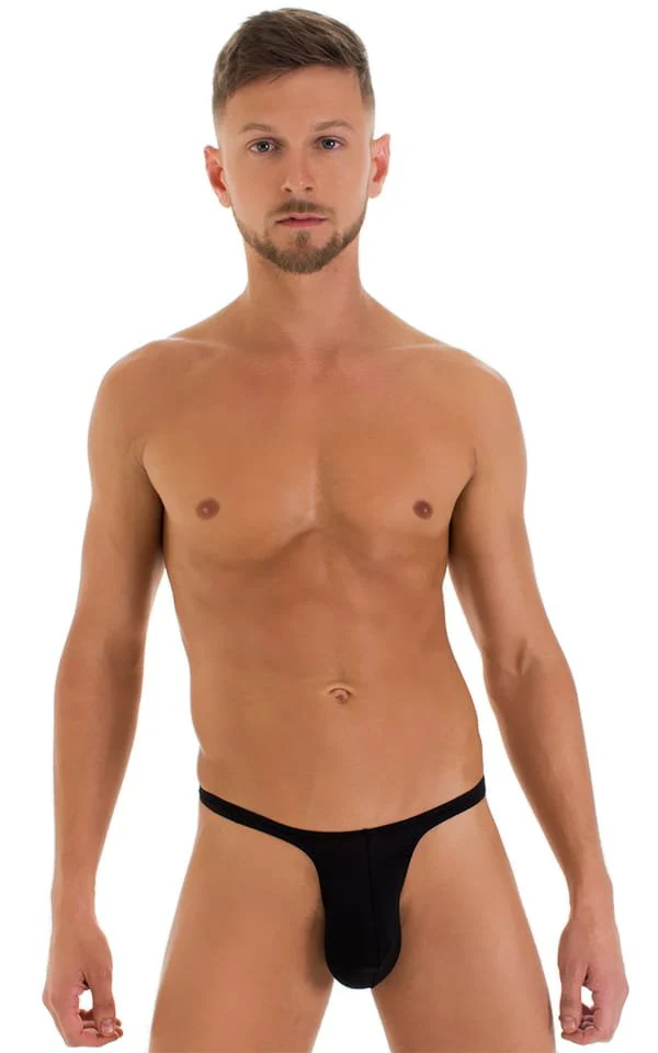 M44 - Mens Bravura Pouch Thong - Solid Sheer Semi Sheer - Image 29