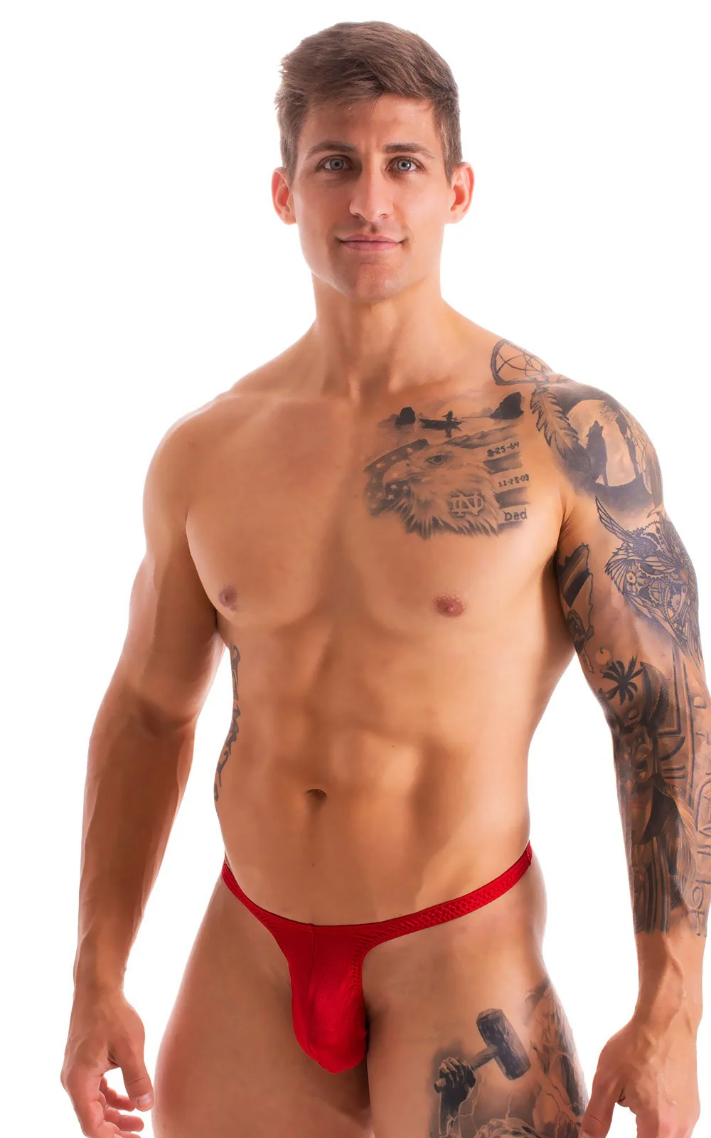 M44 - Mens Bravura Pouch Thong - Solids - Image 38