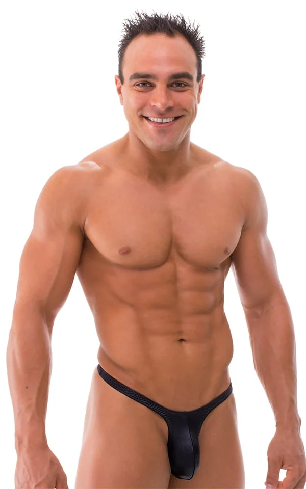 M44 - Mens Bravura Pouch Thong - Wet Look - Image 18