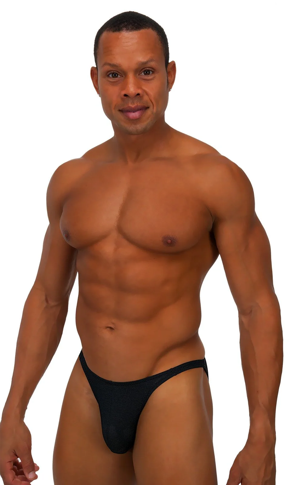 M63 - Mens Classic Brazilian 3/4 Back Bikini - Mesh - Image 11