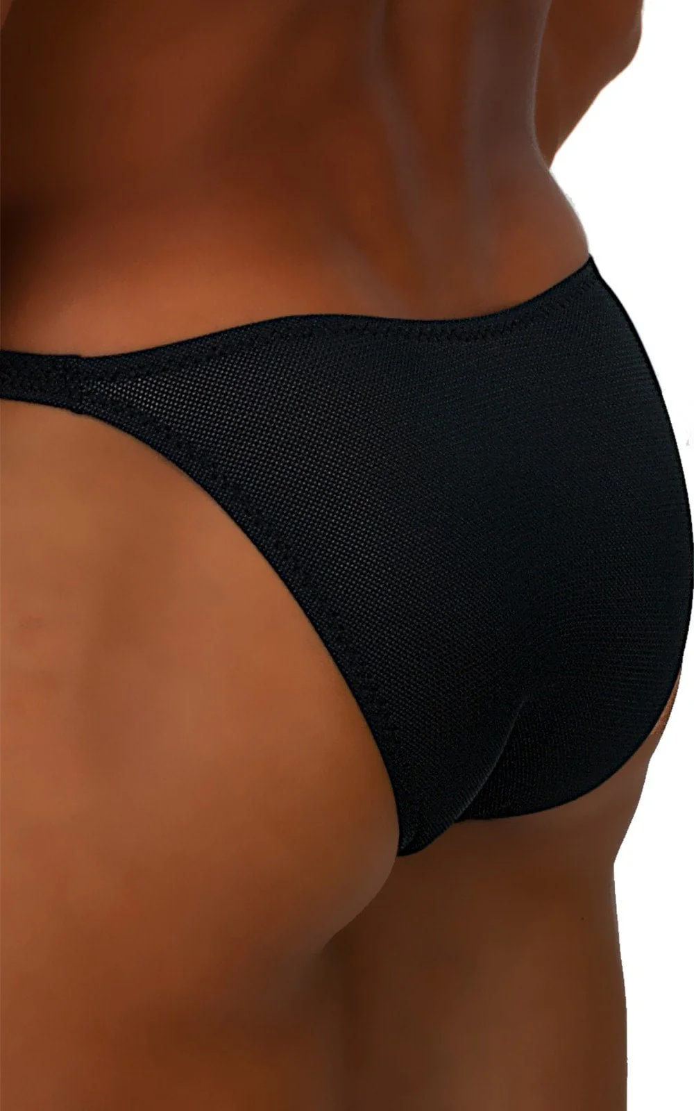 M63 - Mens Classic Brazilian 3/4 Back Bikini - Mesh - Image 14