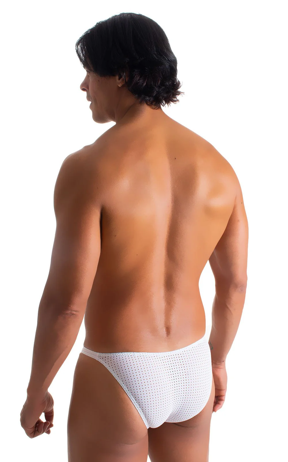 M63 - Mens Classic Brazilian 3/4 Back Bikini - Mesh - Image 26