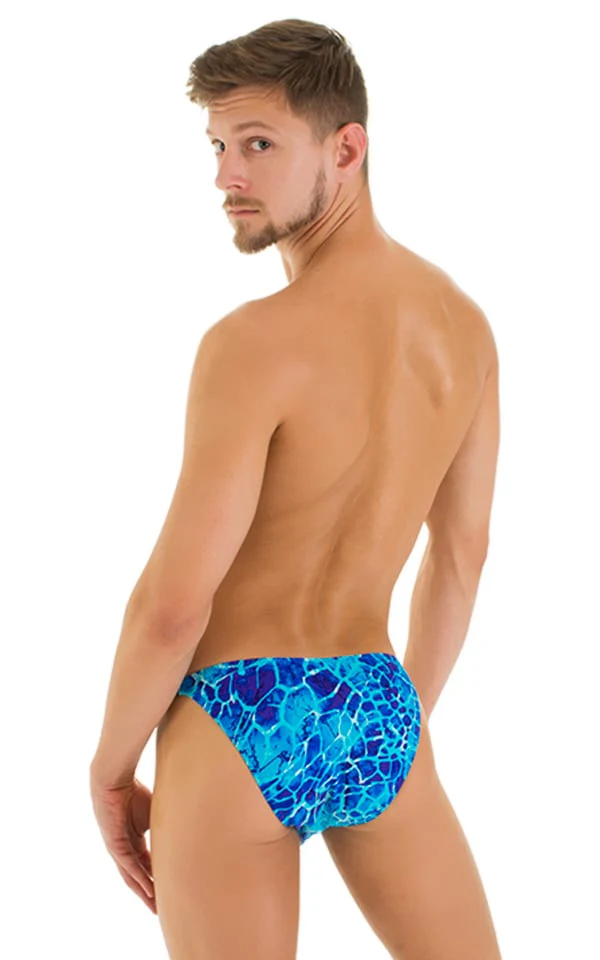 M63 - Mens Classic Brazilian 3/4 Back Bikini - Prints - Image 6