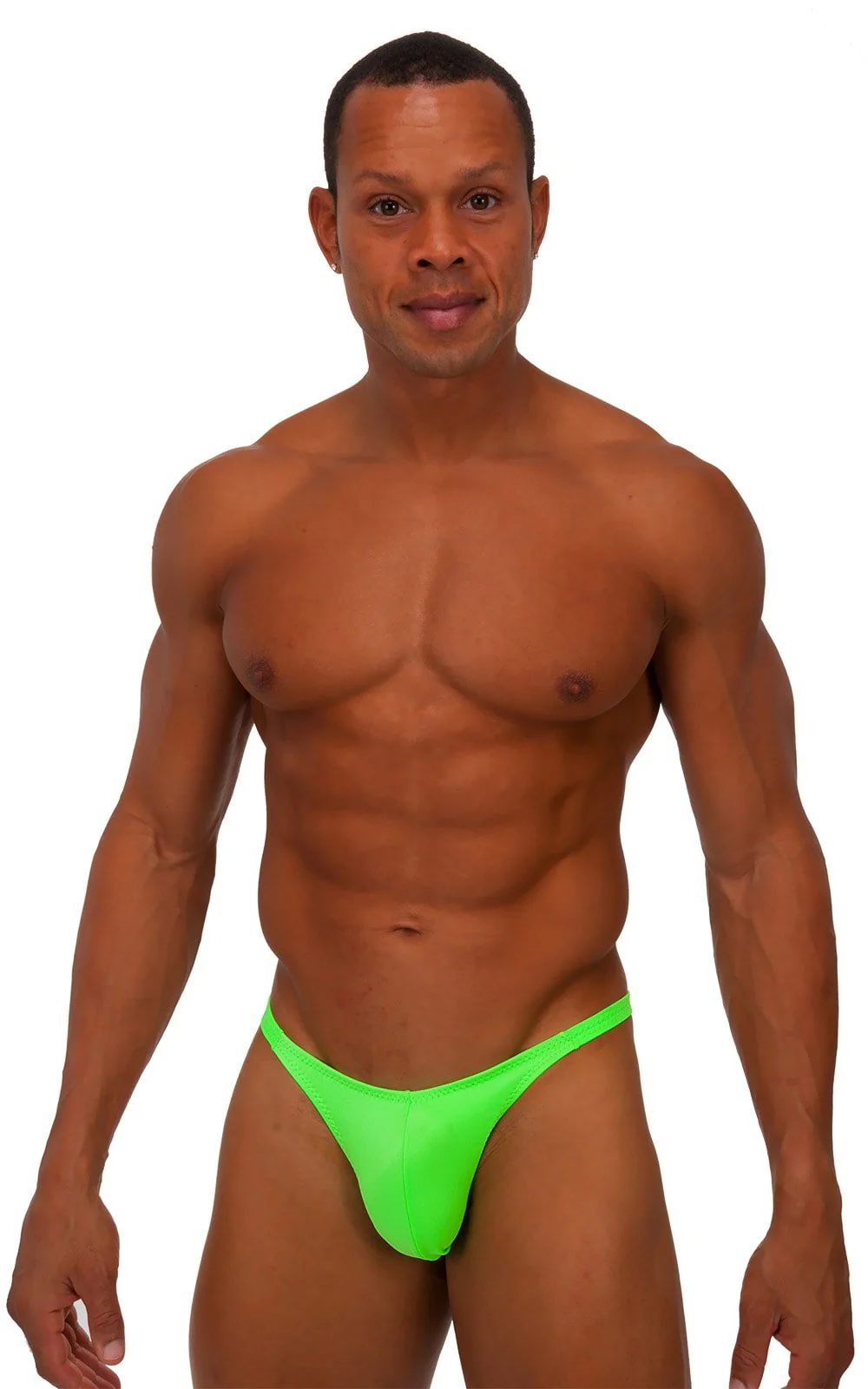 M63 - Mens Classic Brazilian 3/4 Back Bikini - Solids - Image 11