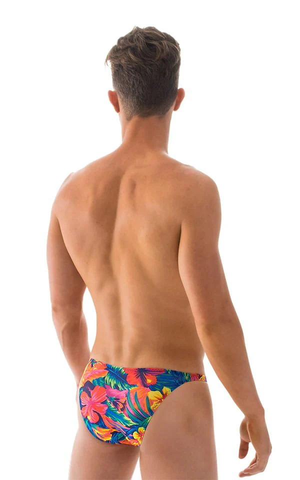 M63 - Mens Classic Brazilian 3/4 Back Bikini - Tan Through - Image 10