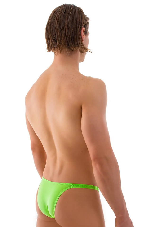 M54 - Mens Classic Rio Bikini - Solid Sheer Semi Sheer - Image 10