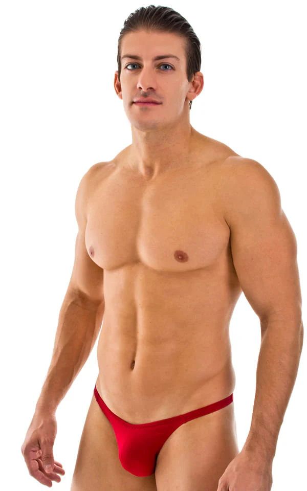 M54 - Mens Classic Rio Bikini - Solid Sheer Semi Sheer - Image 6