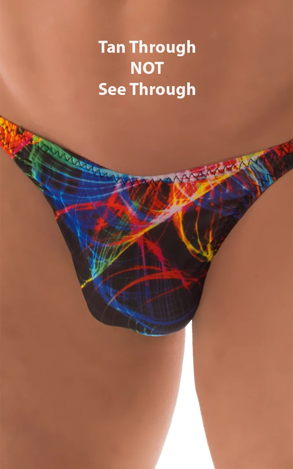 M54 - Mens Classic Rio Bikini - Tan Through - Image 12