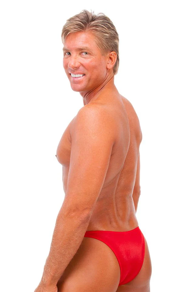 M54 - Mens Classic Rio Bikini - Wet Look - Image 10