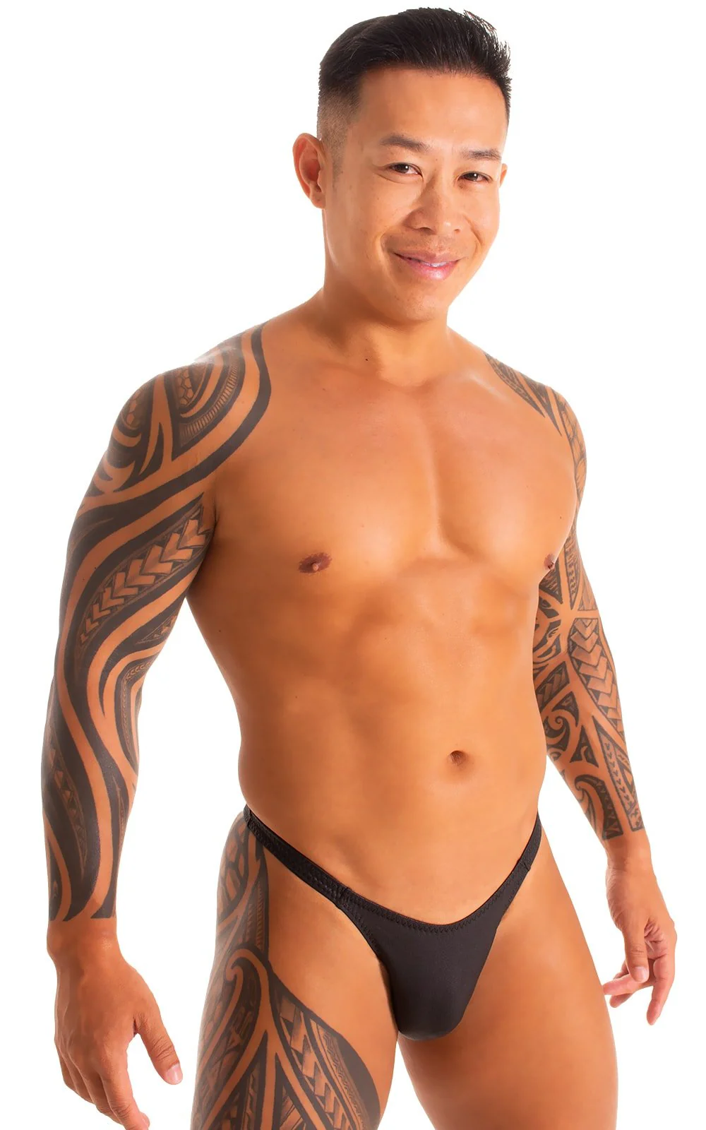 M54 - Mens Classic Rio Bikini - Wet Look - Image 17