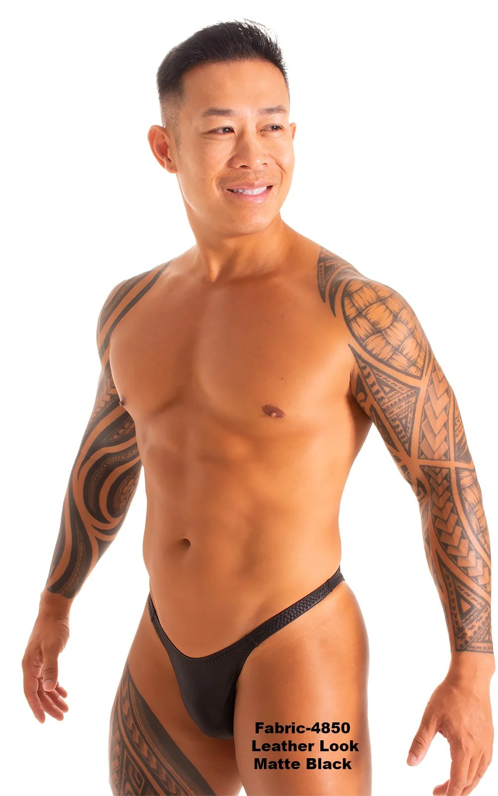 M54 - Mens Classic Rio Bikini - Wet Look - Image 21