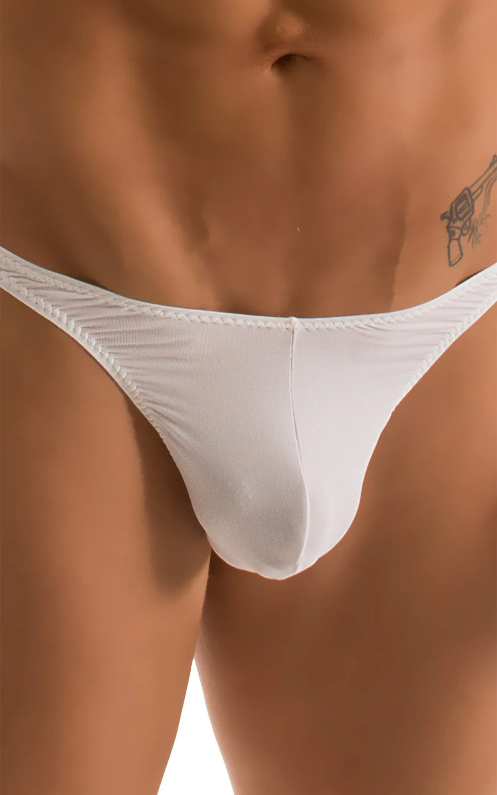 M67 - Mens Classic T Back Thong - Solid Sheer Semi Sheer - Image 40