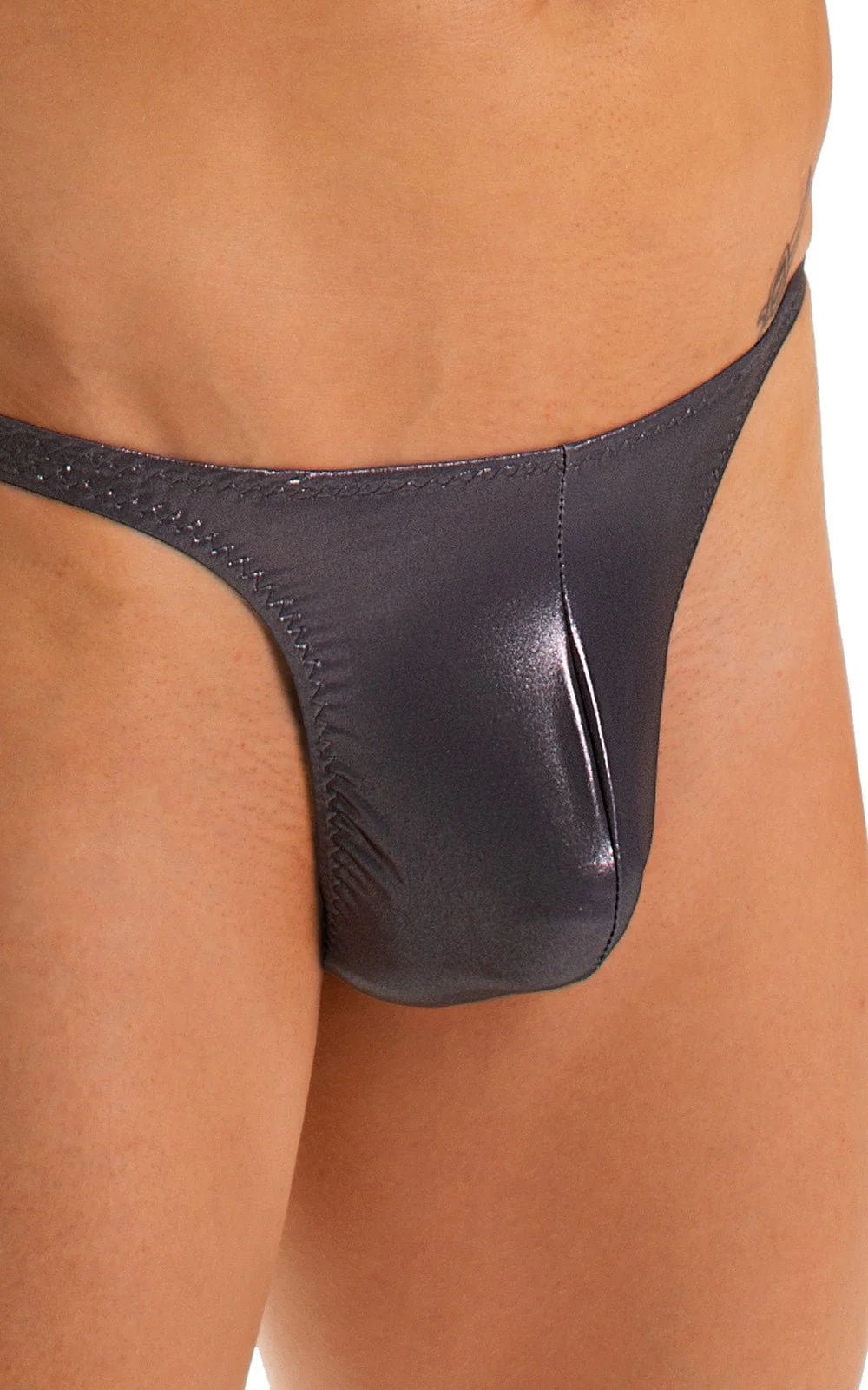 M67 - Mens Classic T Back Thong - Wet Look - Image 3