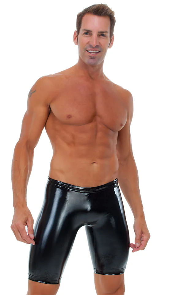 M51 - Mens Competition Swim Dive Jammers - Wet Look - Image 5