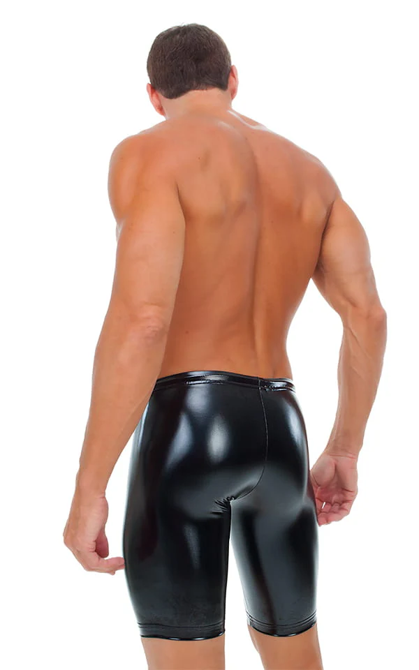 M51 - Mens Competition Swim Dive Jammers - Wet Look - Image 7