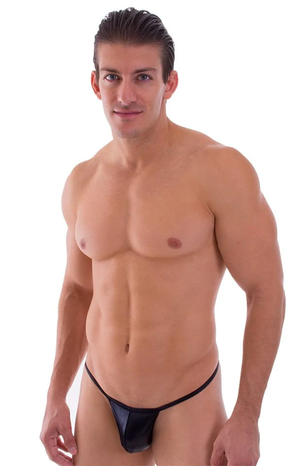 M78 - Mens G String Swimsuit with Binding - Wet Look