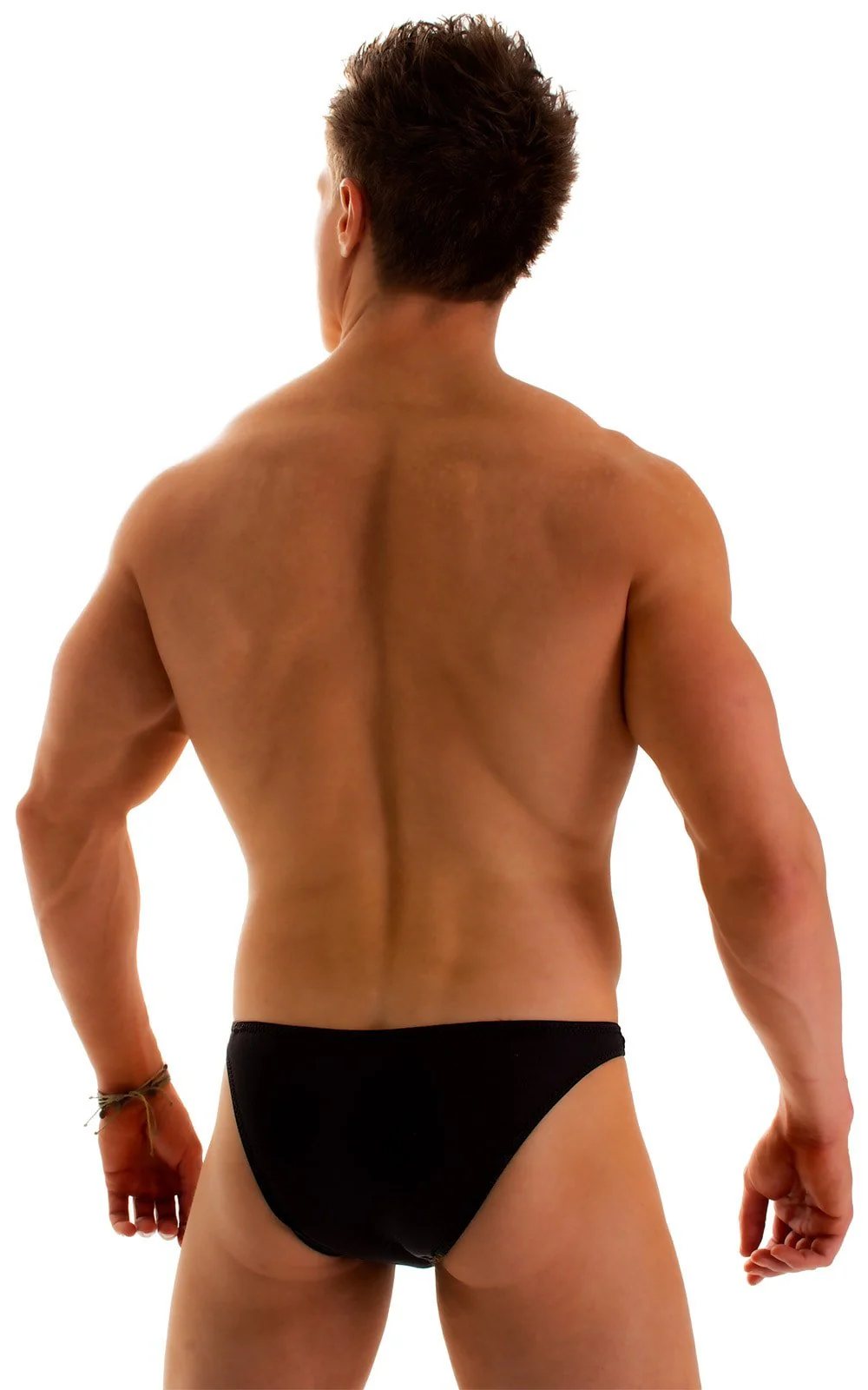 M80 - Mens Enhancing Pouch Swim Brief - Solid Sheer Semi Sheer - Image 10
