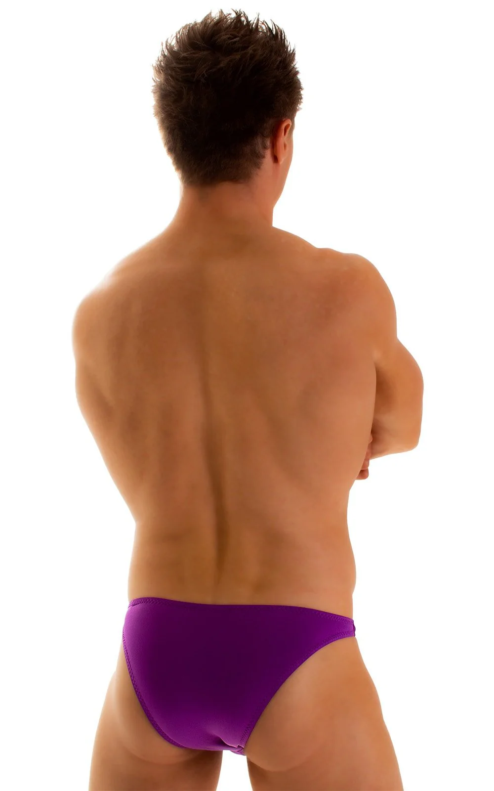 M80 - Mens Enhancing Pouch Swim Brief - Solid Sheer Semi Sheer - Image 14