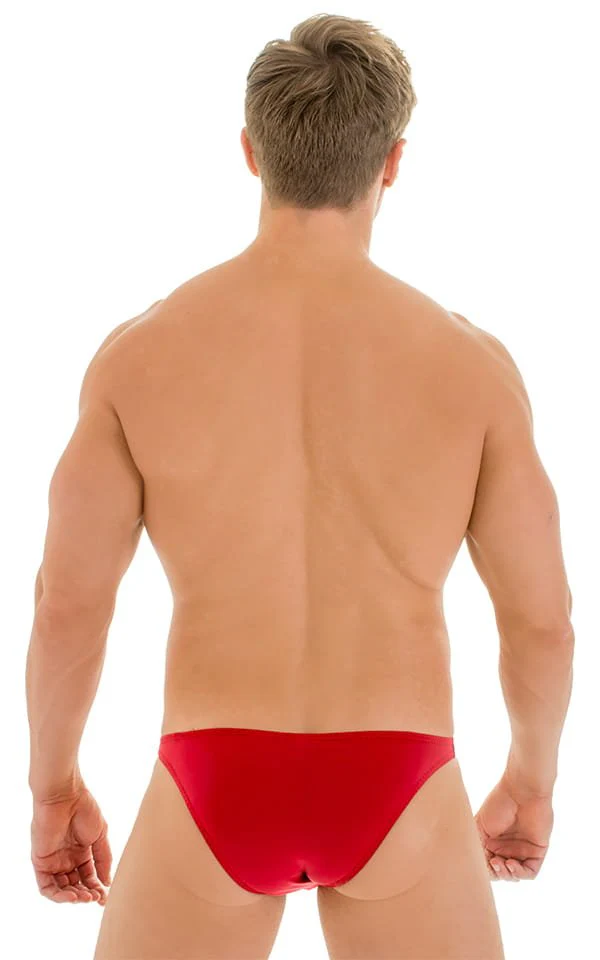 M80 - Mens Enhancing Pouch Swim Brief - Solid Sheer Semi Sheer - Image 7