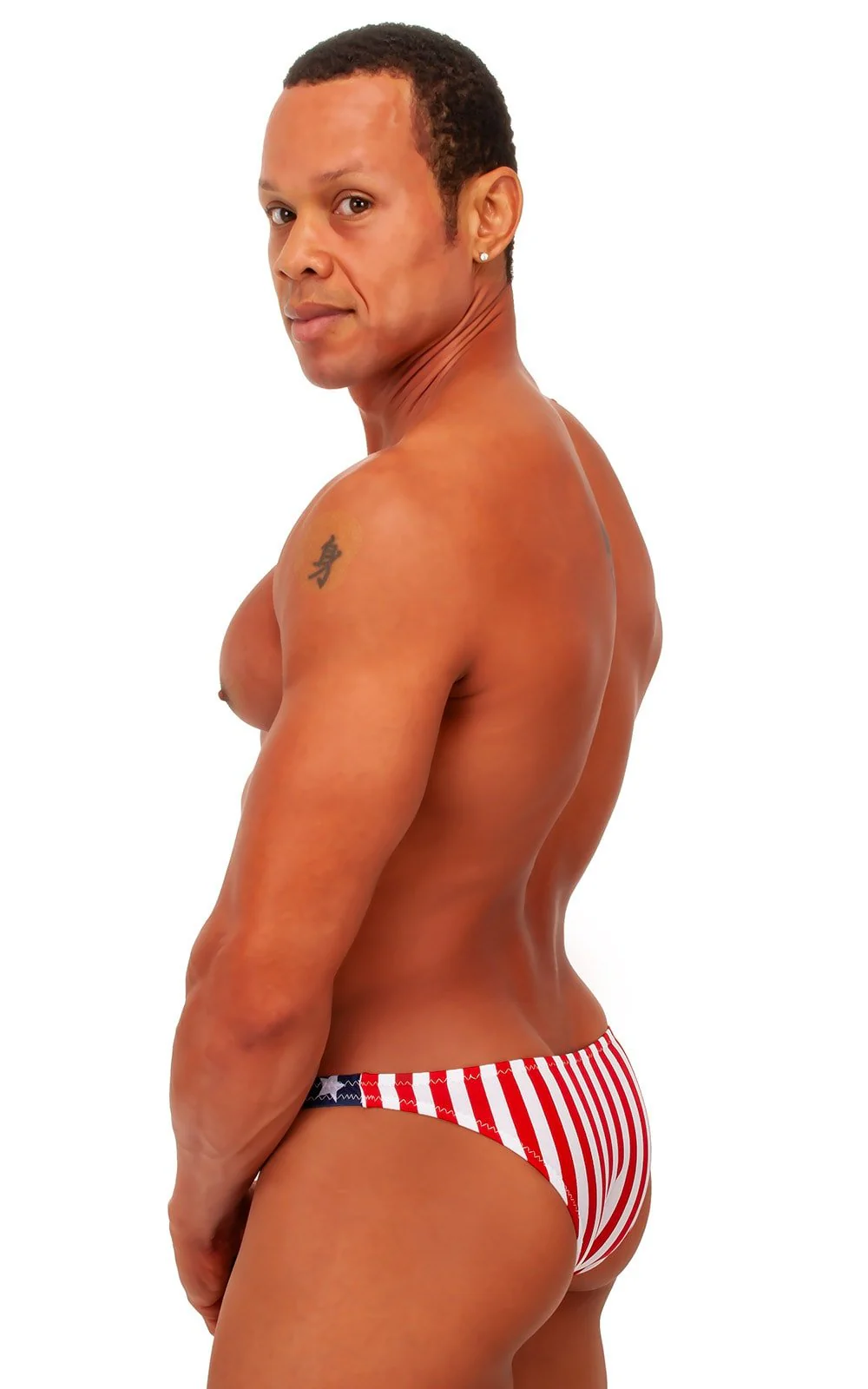 M49 - Mens Exotic Dancer Pistol Bikini with Pouch Enhancement - Prints - Image 6