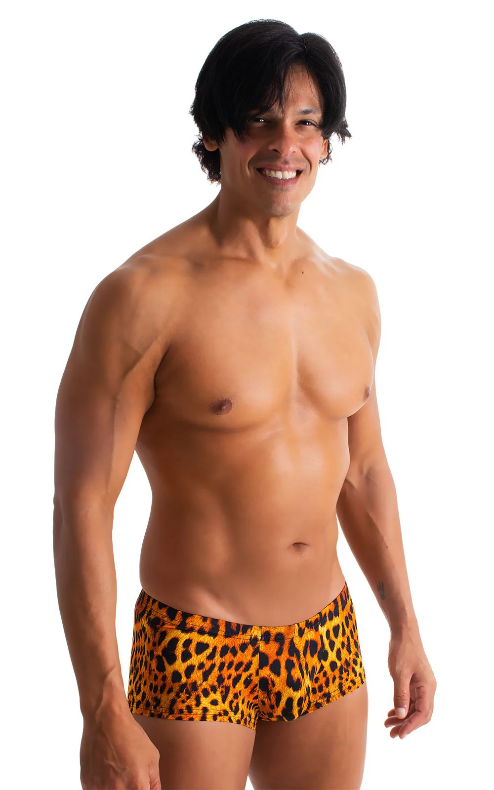 M76 - Mens Fitted Pouch Boxer Swim Trunks - Prints - Image 12