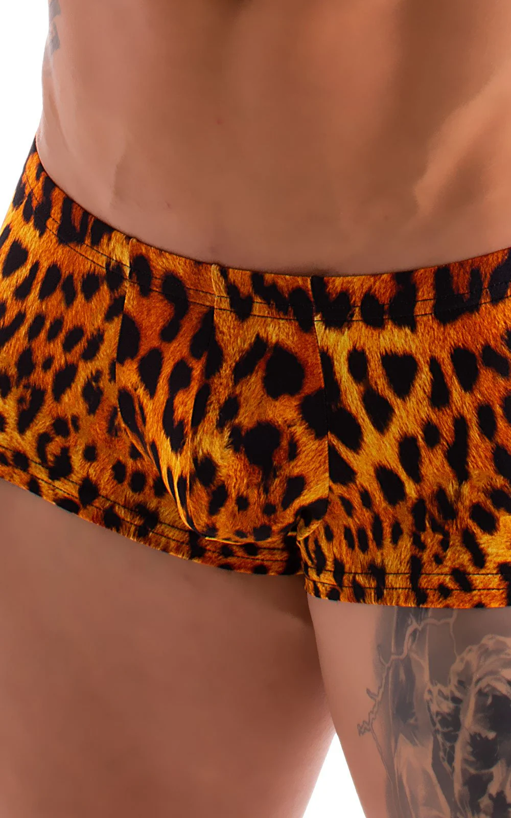M76 - Mens Fitted Pouch Boxer Swim Trunks - Prints - Image 17