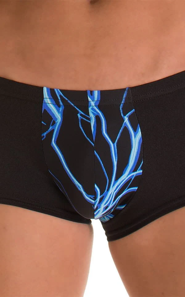M76 - Mens Fitted Pouch Boxer Swim Trunks - Prints - Image 3