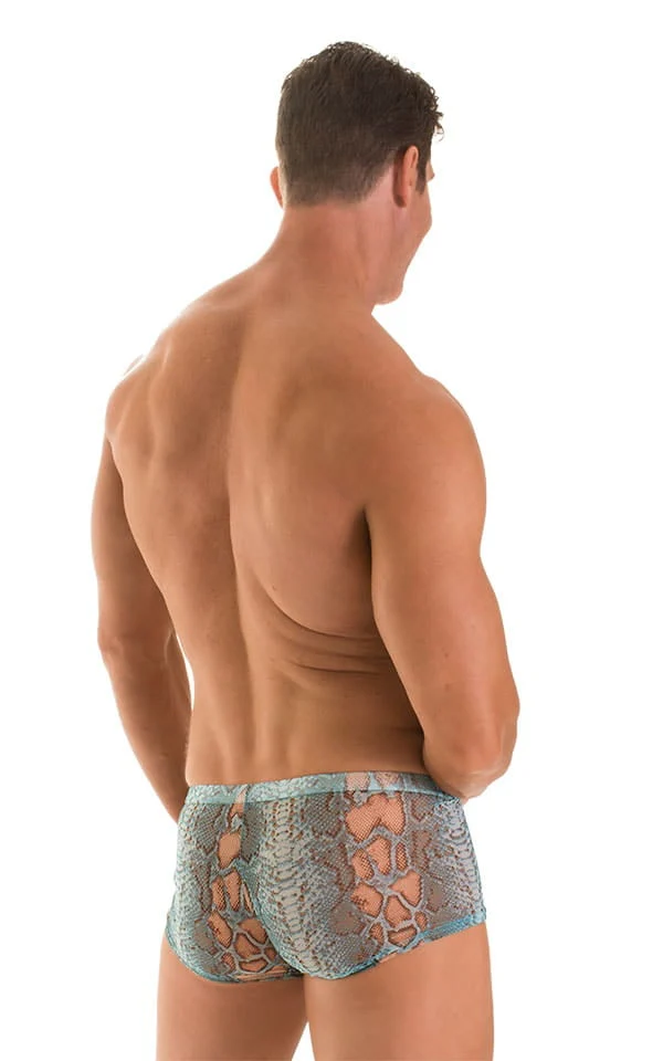 M76 - Mens Fitted Pouch Boxer Swim Trunks - Prints - Image 7