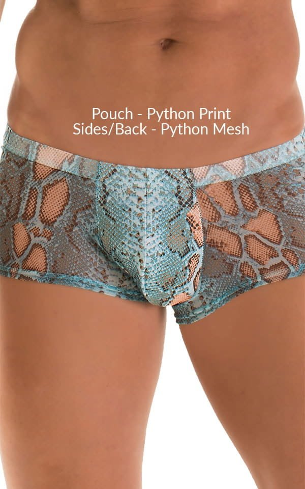 M76 - Mens Fitted Pouch Boxer Swim Trunks - Prints - Image 8