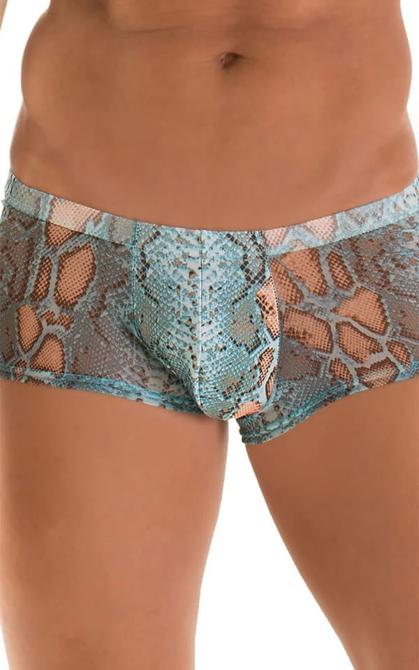 M76 - Mens Fitted Pouch Boxer Swim Trunks - Prints - Image 9