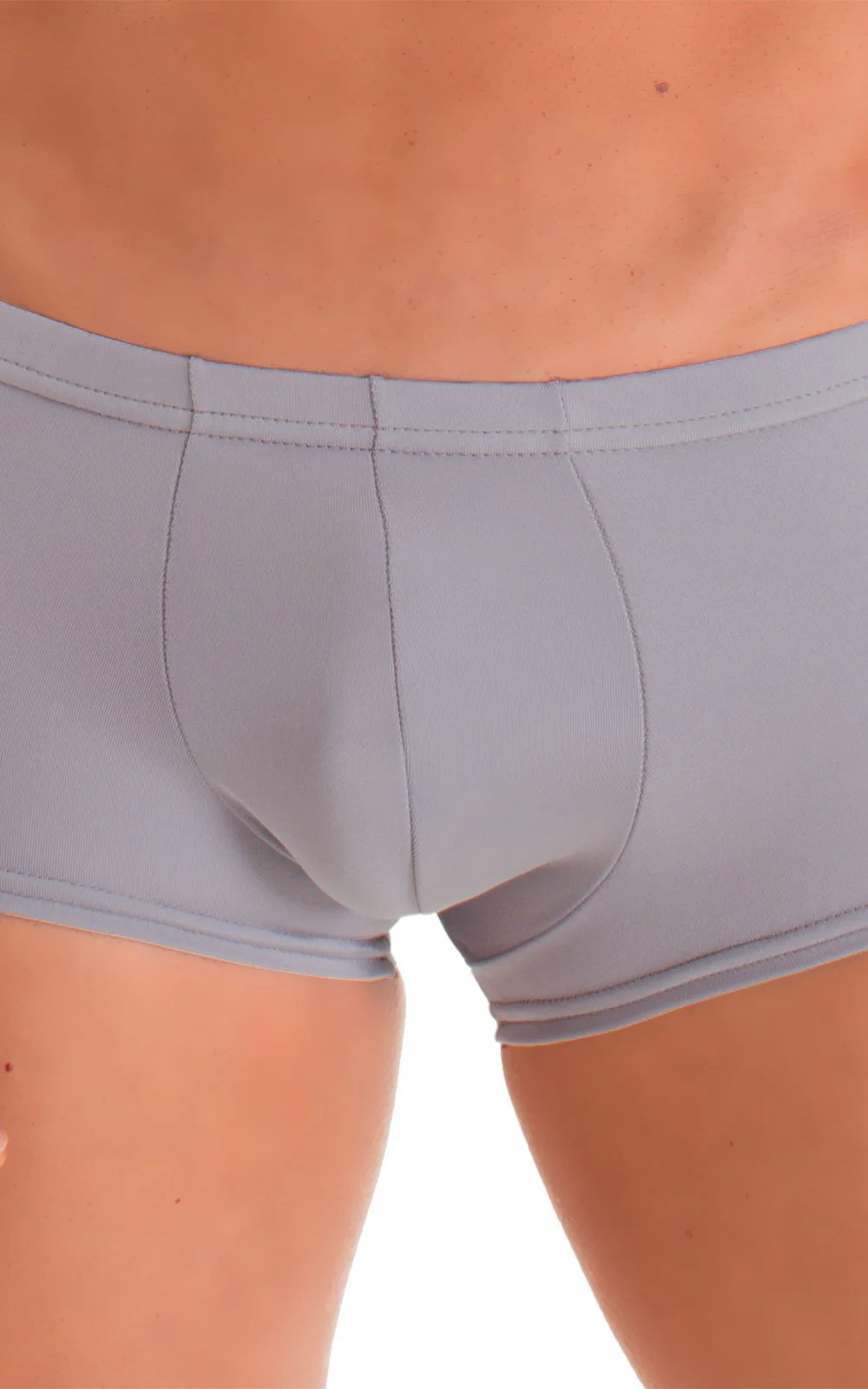 M76 - Mens Fitted Pouch Boxer Swim Trunks - Solids - Image 6