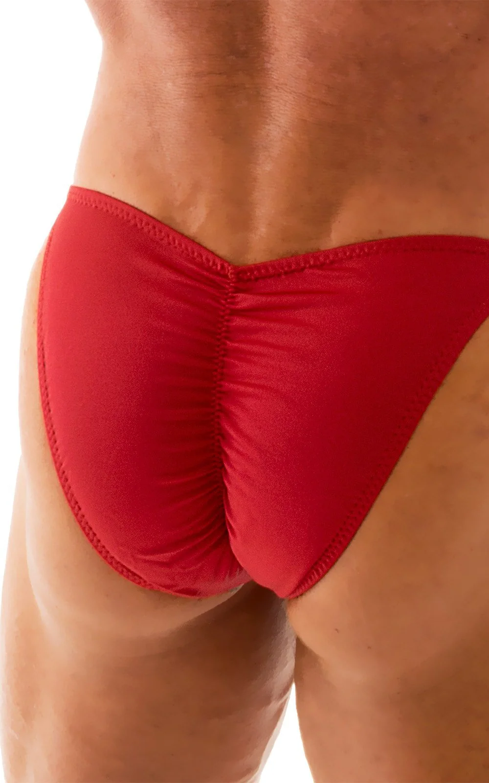 M75POS - Mens Fitted Pouch   Puckered Back   Posing Suit - Solids - Image 32