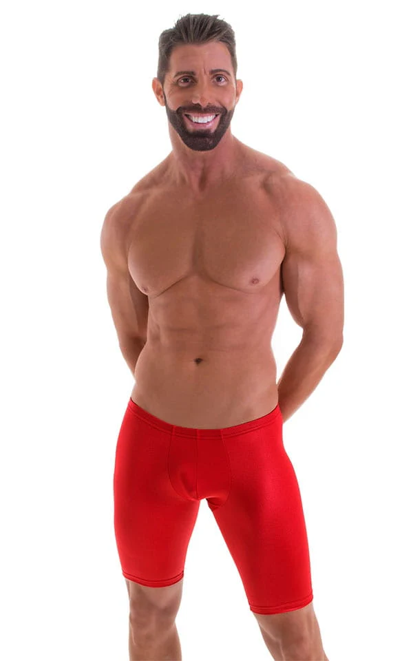 M86 - Mens Fitted Pouch Shorts - Wet Look - Image 3