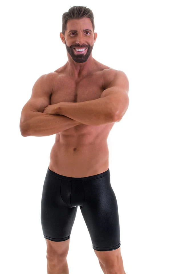 M86 - Mens Fitted Pouch Shorts - Wet Look - Image 6