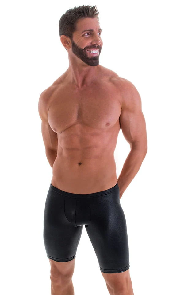 M86 - Mens Fitted Pouch Shorts - Wet Look - Image 8