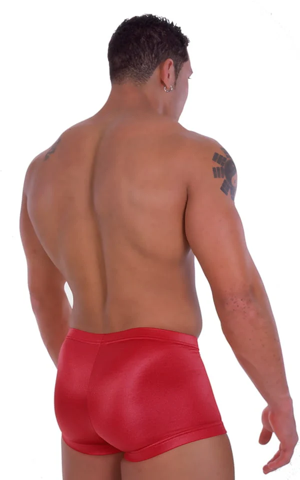 M13 - Mens Fitted Pouch Square Cut Watersport Swim Trunks - Metallics - Image 5
