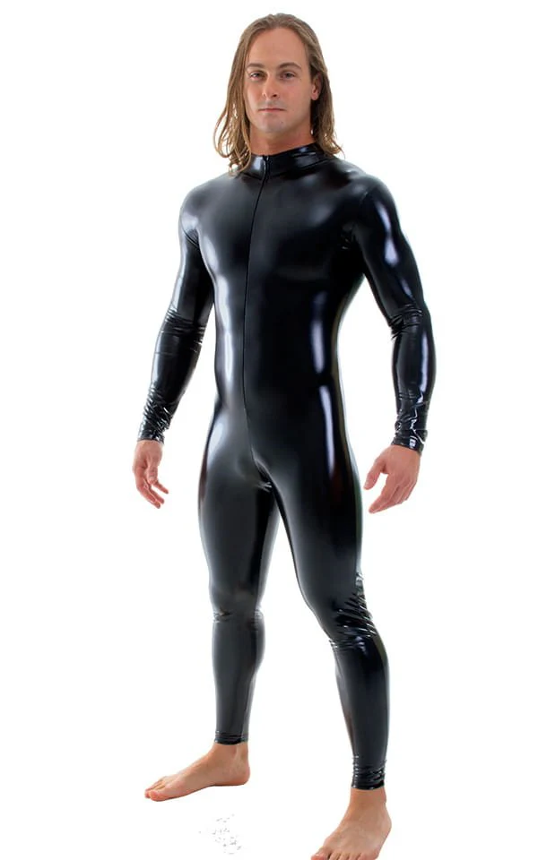 C1FZM - Mens Full Body Suit for Men - Wet Look - Image 4